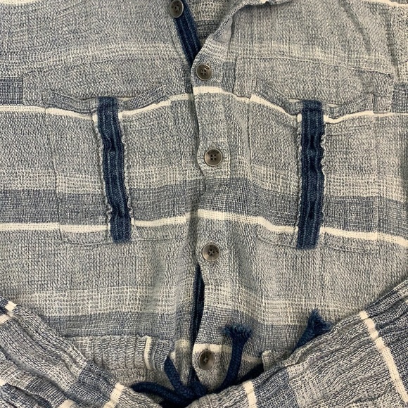 Hudson Jeans Blue Striped SZ S Top - Picture 5 of 8